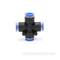 PZA 4 Way Plastic Pneumatic Connector Quick Fittings